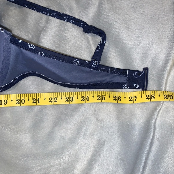 Victoria’s Secret pink Midnight Navy Blue bandanna Paisley Bikini Set medium - Picture 4 of 6